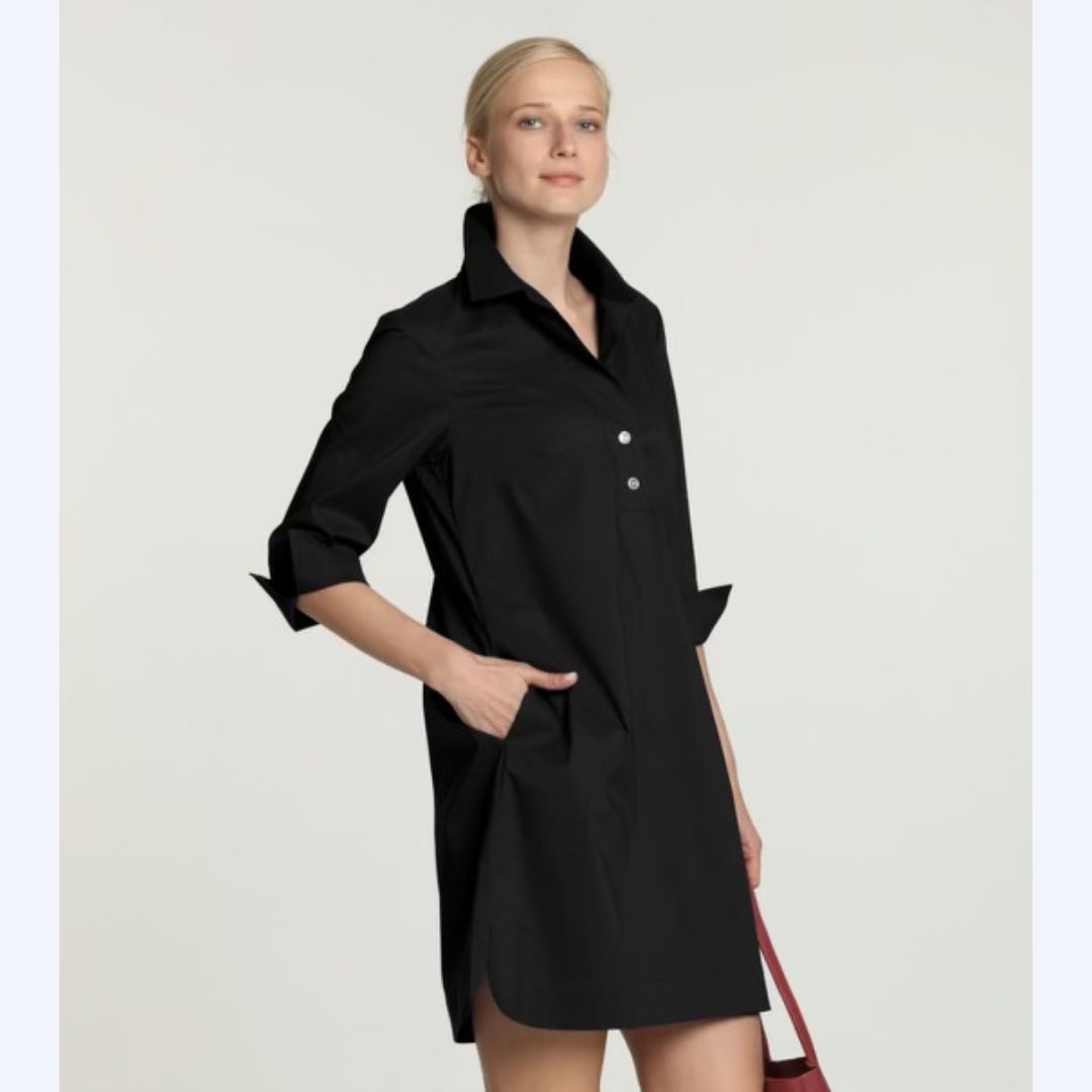 3/4 Sleeve Shirt Dress